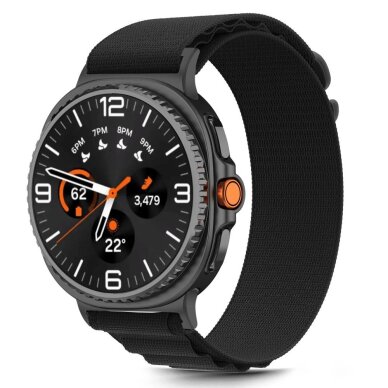 Samsung Galaxy Watch 40/44/46 mm Tech-Protect Nylon Stripe nailoninis dirželis – juodas 1 Samsung Galaxy Watch 40/44/46 mm Tech-Protect Nylon Stripe nailoninis dirželis – juodas 1