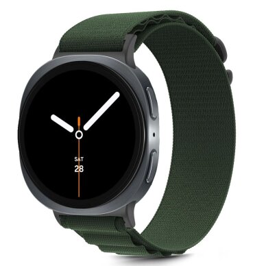 Samsung Galaxy Watch 40/44/46 mm Tech-Protect Nylon Stripe nailoninis dirželis – žalias 2