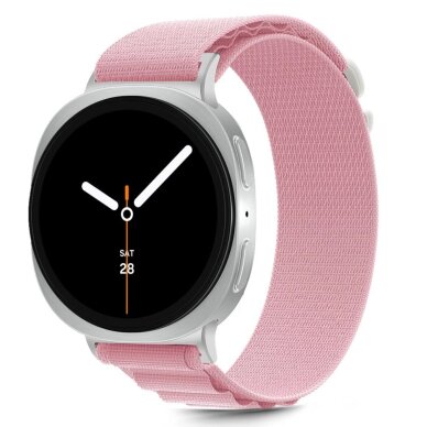 Samsung Galaxy Watch 40/44/46 mm Tech-Protect Nylon Stripe nailoninis dirželis – rožinis 1