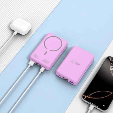 Tech-Protect PB31 MagSafe Powerbank 10000mAh – violetinis 6
