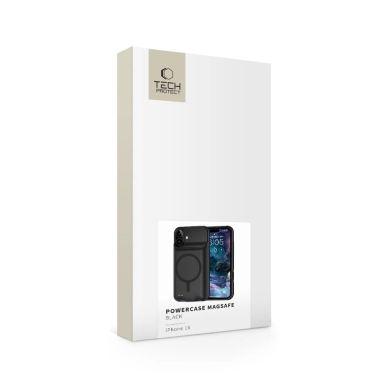 iPhone 16 Tech-Protect PowerCase MagSafe dėklas su 7000mAh Powerbank – juodas 1