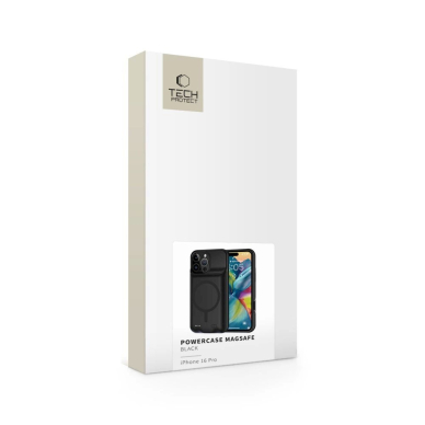 iPhone 16 Pro Tech-Protect PowerCase MagSafe dėklas su 7000mAh Powerbank – juodas 1