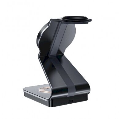 Tech-Protect QI15W-A29 3in1 inductive Įkroviklis MagSafe smartphone / Apple Watch / AirPods - Juodas 4 Tech-Protect QI15W-A29 3in1 inductive Įkroviklis MagSafe smartphone / Apple Watch / AirPods - Juodas 4