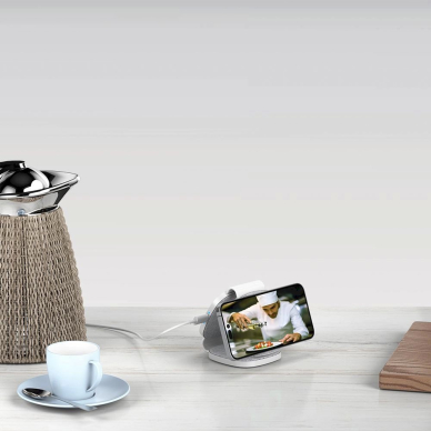 Tech-Protect QI15W-A32 3in1 inductive Įkroviklis MagSafe smartphone / Apple Watch / AirPods - pilkas 6 Tech-Protect QI15W-A32 3in1 inductive Įkroviklis MagSafe smartphone / Apple Watch / AirPods - pilkas 6