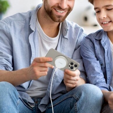 Tech-Protect QI15W-A33 inductive Įkroviklis MagSafe standUSB-A / USB-C Kabelis - baltas 6 Tech-Protect QI15W-A33 inductive Įkroviklis MagSafe standUSB-A / USB-C Kabelis - baltas 6