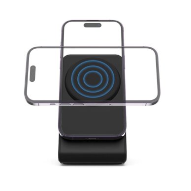 Belaidis įkroviklis Tech-Protect QI15W-A38 su MagSafe – juodas 5 Belaidis įkroviklis Tech-Protect QI15W-A38 su MagSafe – juodas 5