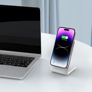 Belaidis įkroviklis Tech-Protect QI15W-A38 su MagSafe – baltas 8 Belaidis įkroviklis Tech-Protect QI15W-A38 su MagSafe – baltas 8