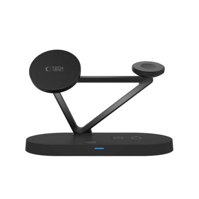 Belaidis įkroviklis Tech-Protect QI15W-A41 3in1 su MagSafe Apple įrenginiams – juodas 3