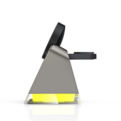 Belaidis įkroviklis Tech-Protect QI15W-A43 3in1 su MagSafe Apple įrenginiams – juodas 4