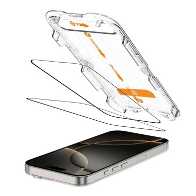 iPhone 16 Pro Tech-Protect Quick Set+ grūdintas stiklas, 2 vnt. 1