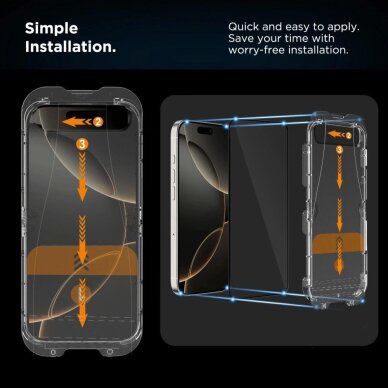 iPhone 13 / 13 Pro / 14 / 16e Tech-Protect Quick Set Spy+ 2-pack privatumo stiklas 5