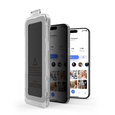 iPhone 16 Pro Max Tech-Protect Quick Set Spy+ 2-pack privatumo stiklas 3