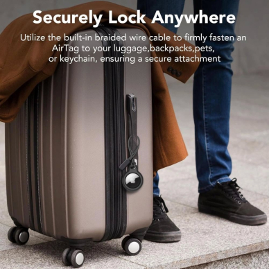 Tech-Protect Rough 2-pack Dėklas Apple AirTag - Juodas 7 Tech-Protect Rough 2-pack Dėklas Apple AirTag - Juodas 7