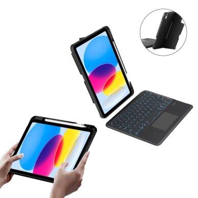Akcija! Dėklas Tech-Protect SC Mag Pen + Keyboard  iPad 10.9&quot; 10th generation (2022) - Juodas  10