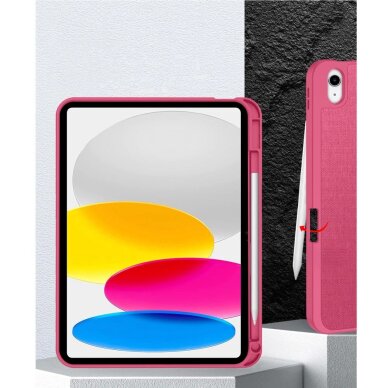 iPad 10.9” 10 / 2022 / 11” 11 / 2025 dėklas Tech-Protect SC Pen Canvas – rožinis 6