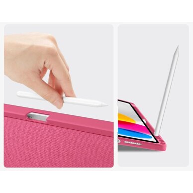 iPad 10.9” 10 / 2022 / 11” 11 / 2025 dėklas Tech-Protect SC Pen Canvas – rožinis 7