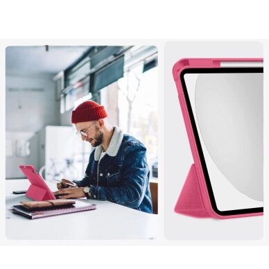 iPad 10.9” 10 / 2022 / 11” 11 / 2025 dėklas Tech-Protect SC Pen Canvas – rožinis 8