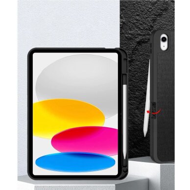 iPad 10.9” 2022 / iPad 11” 2025 dėklas Tech-Protect SC Pen Canvas – juodas 6