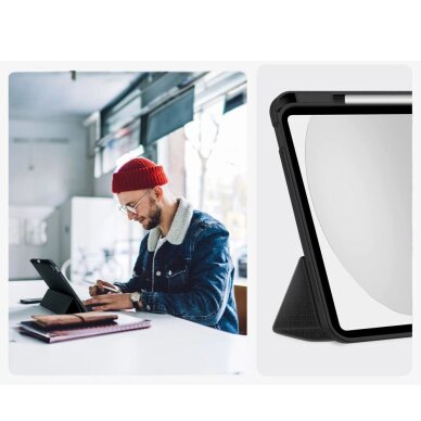 iPad 10.9” 2022 / iPad 11” 2025 dėklas Tech-Protect SC Pen Canvas – juodas 8