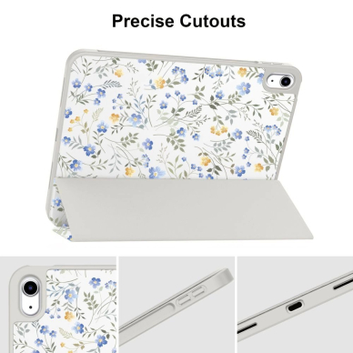 iPad 10.9" 2022 / 11" 2025 – Tech-Protect SC Pen dėklas - Gėlių raštas (daisies) 5