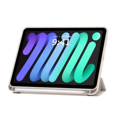 iPad Mini 6 / 7 / 2021–2024 – Tech-Protect SC Pen dėklas - Smėlio 2
