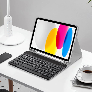 iPad 10.9" 2022 (10th gen.) / 11" 2025 (11th gen.) – Tech-Protect SC Pen + Keyboard dėklas - Pilkas 2