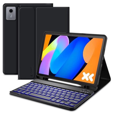 Lenovo Idea Tab 11.0 TB-336 dėklas Tech-Protect SC Pen + Keyboard – juodas
