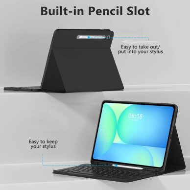 Samsung Galaxy Tab S10 FE+ 13.1 X620 / X626B dėklas Tech-Protect SC Pen + Keyboard – juodas 5