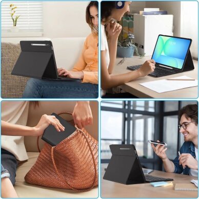 Samsung Galaxy Tab S10 FE+ 13.1 X620 / X626B dėklas Tech-Protect SC Pen + Keyboard – juodas 9