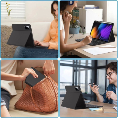 Xiaomi Pad 7 / 7 Pro – Tech-Protect SC Pen + Keyboard dėklas - Juodas 8
