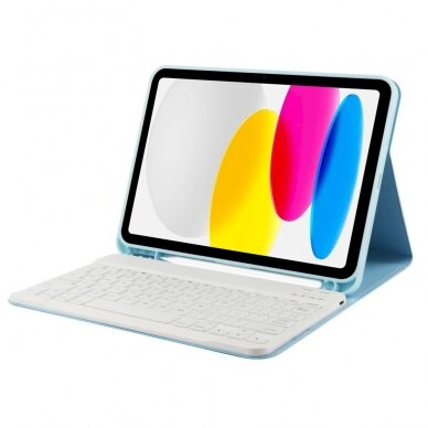 Tech-Protect SC Pen + Keyboard Dėklas klaviatūra iPad 10.9 2022 - light blue 2 Tech-Protect SC Pen + Keyboard Dėklas klaviatūra iPad 10.9 2022 - light blue 2