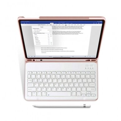 Tech-Protect SC Pen + Keyboard Dėklas klaviatūra iPad 10.9 2022 - Rožinis 1 Tech-Protect SC Pen + Keyboard Dėklas klaviatūra iPad 10.9 2022 - Rožinis 1