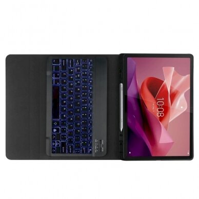 Lenovo Tab P12 12.7 TB-370 Tech-Protect SC Pen + Keyboard dėklas su klaviatūra – juodas 4