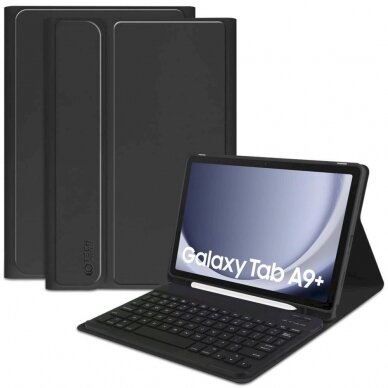 Tech-Protect SC Pen + Keyboard Dėklas klaviatūra Samsung Galaxy Tab A9+ 11 X210 / X215 / X216 - Juodas 6 Tech-Protect SC Pen + Keyboard Dėklas klaviatūra Samsung Galaxy Tab A9+ 11 X210 / X215 / X216 - Juodas 6