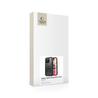 Tech-Protect ShellBox MagSafe IP68 Dėklas iPhone 16 Pro - Juodas 1 Tech-Protect ShellBox MagSafe IP68 Dėklas iPhone 16 Pro - Juodas 1