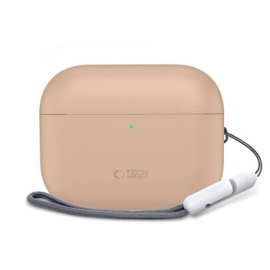 AirPods Pro 3 Tech-Protect silikoninis dėklas – smėlinis 2 AirPods Pro 3 Tech-Protect silikoninis dėklas – smėlinis 2