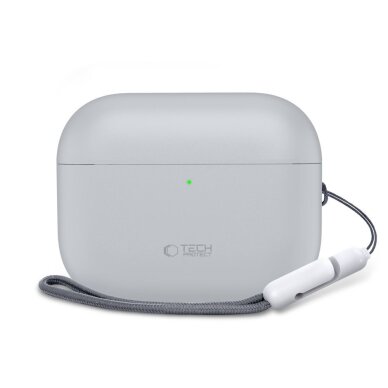 AirPods Pro 3 Tech-Protect silikoninis dėklas – pilkas 2