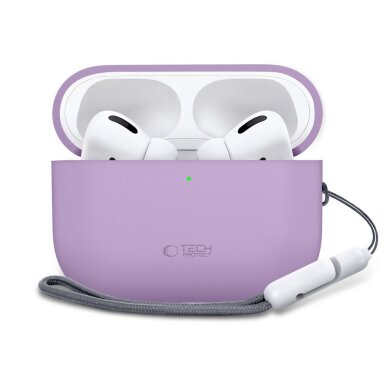 AirPods Pro 3 Tech-Protect silikoninis dėklas – violetinis 1