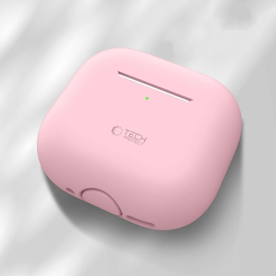 AirPods 4 Tech-Protect silikoninis dėklas - rožinis 1