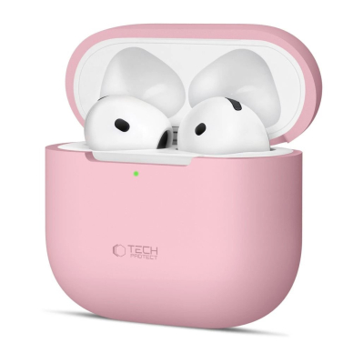 AirPods 4 Tech-Protect silikoninis dėklas - rožinis