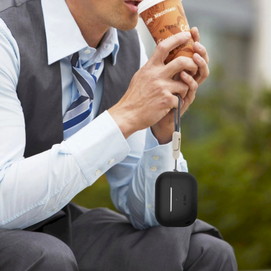 Tech-Protect Silicone Dėklas Apple AirPods Pro 1 / 2 - Mėlynas 5 Tech-Protect Silicone Dėklas Apple AirPods Pro 1 / 2 - Mėlynas 5