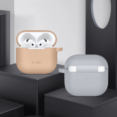 Tech-Protect Silikoninis Hook Dėklas skirtas AirPods 4 - Navy Mėlynas 2