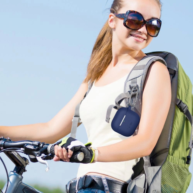Tech-Protect Silikoninis Hook Dėklas skirtas AirPods 4 - Navy Mėlynas 4