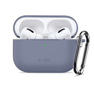 AirPods Pro Tech-Protect Silicone Hook dėklas – mėlynas 2 AirPods Pro Tech-Protect Silicone Hook dėklas – mėlynas 2