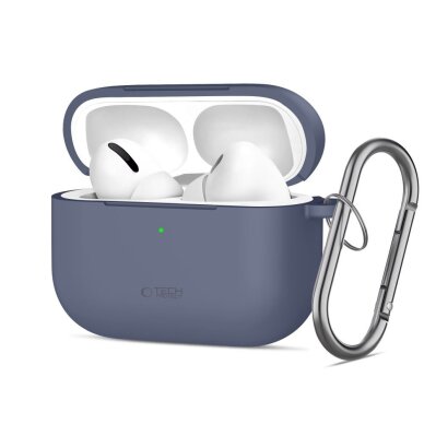AirPods Pro Tech-Protect Silicone Hook dėklas – mėlynas