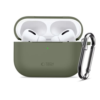 AirPods Pro Tech-Protect Silicone Hook dėklas – alyvinis 2