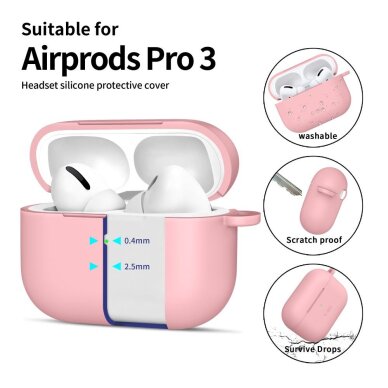 AirPods Pro Tech-Protect Silicone Hook dėklas – rožinis 3