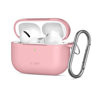 AirPods Pro Tech-Protect Silicone Hook dėklas – rožinis AirPods Pro Tech-Protect Silicone Hook dėklas – rožinis