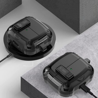 Samsung Galaxy Buds 3 / 3 FE / 3 Pro Tech-Protect Silicone Hook dėklas – juodas 4 Samsung Galaxy Buds 3 / 3 FE / 3 Pro Tech-Protect Silicone Hook dėklas – juodas 4