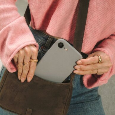 Iphone 16e / Iphone 17e / 17e Tech-Protect Silicone MagSafe dėklas – pilkas 3